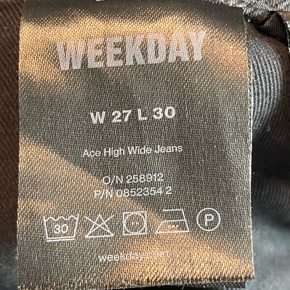 NWOT Weekday Ace Wide Leg Jeans - Picture 13 of 14